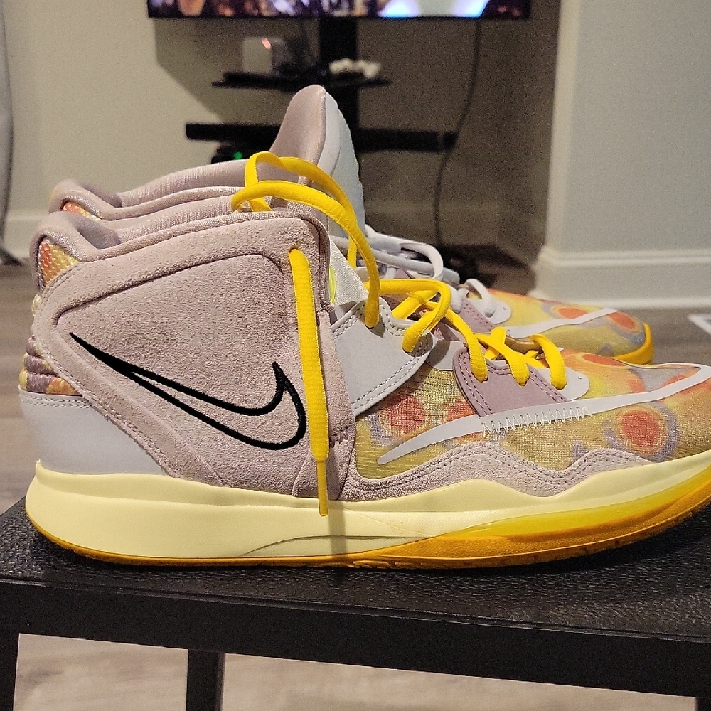 Nike High-Tops with Yellow and Gray
